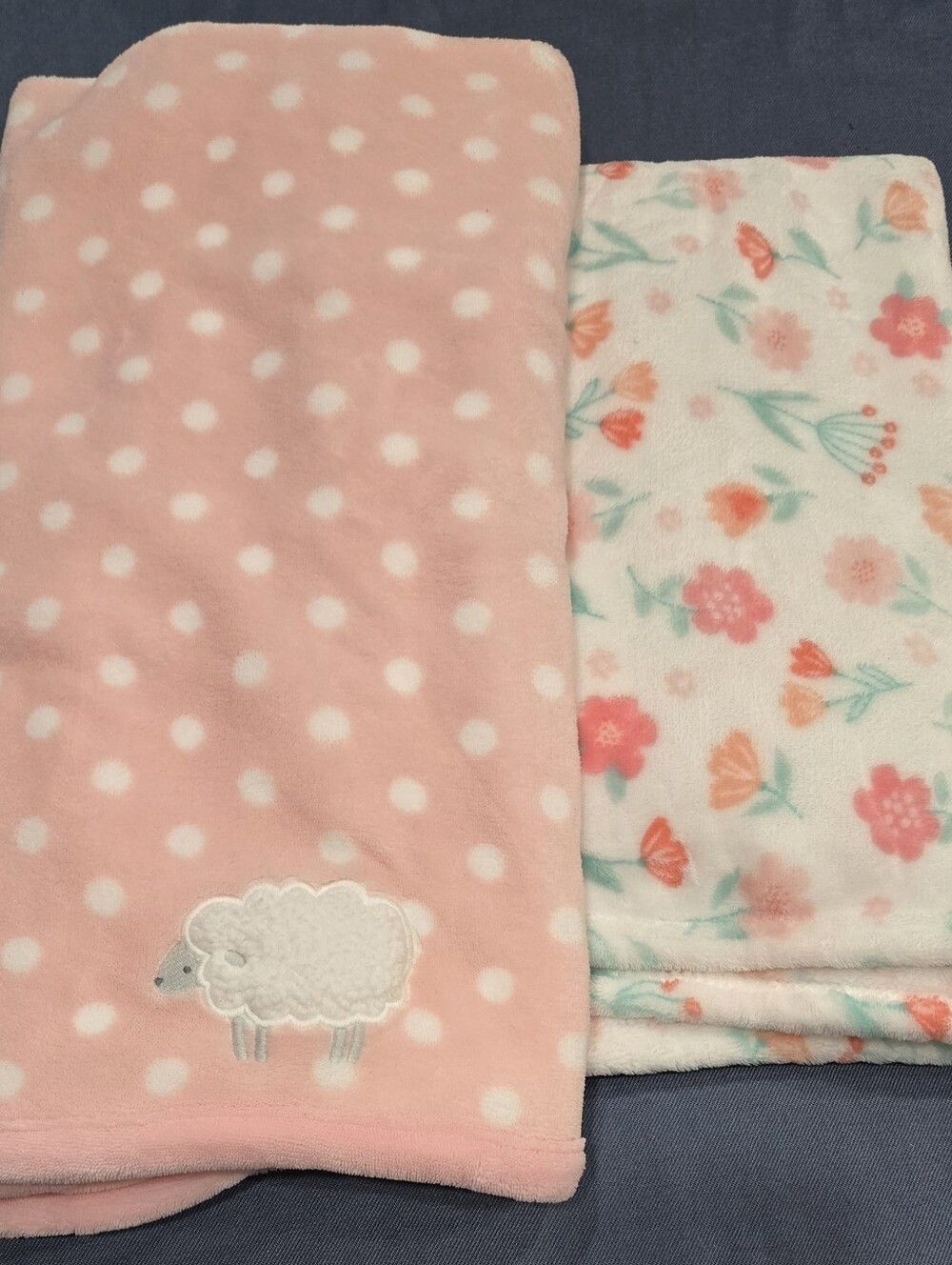 2PC Baby Plush Blankets